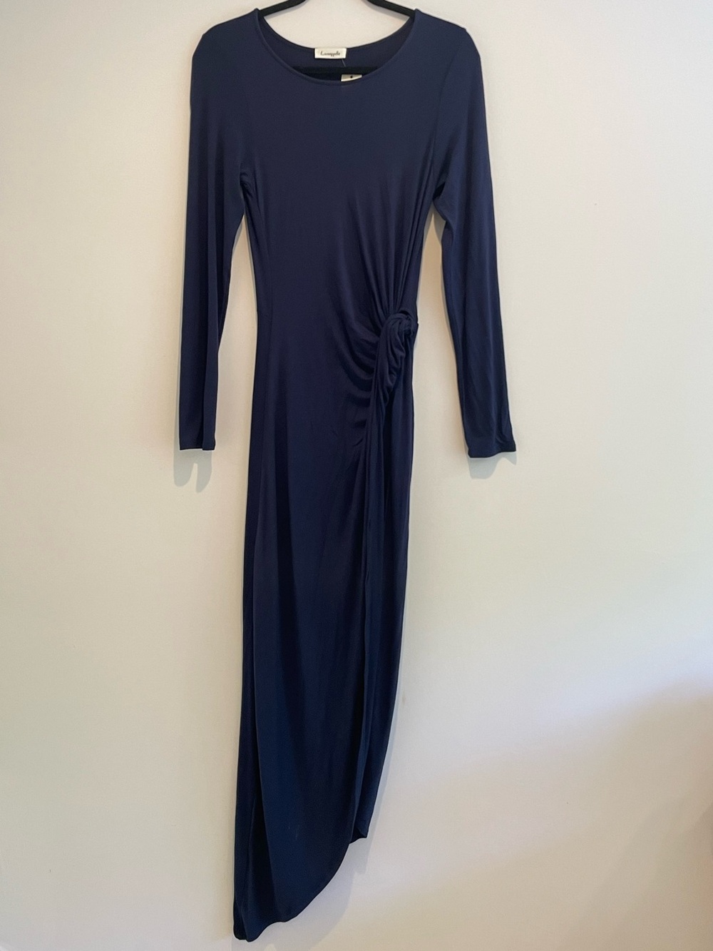 loveappella Blue Maxi Dress with Side Slit - size medium
Evening, wedding guest